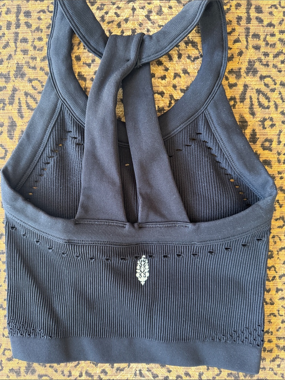 Free people movement size xs Women’s Black Seamless Ribbed Sports Bralette